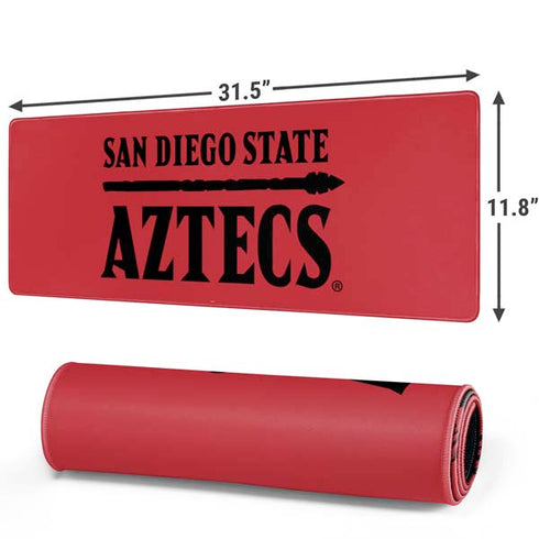 San Diego State University Logo Red Gaming Mouse Pad